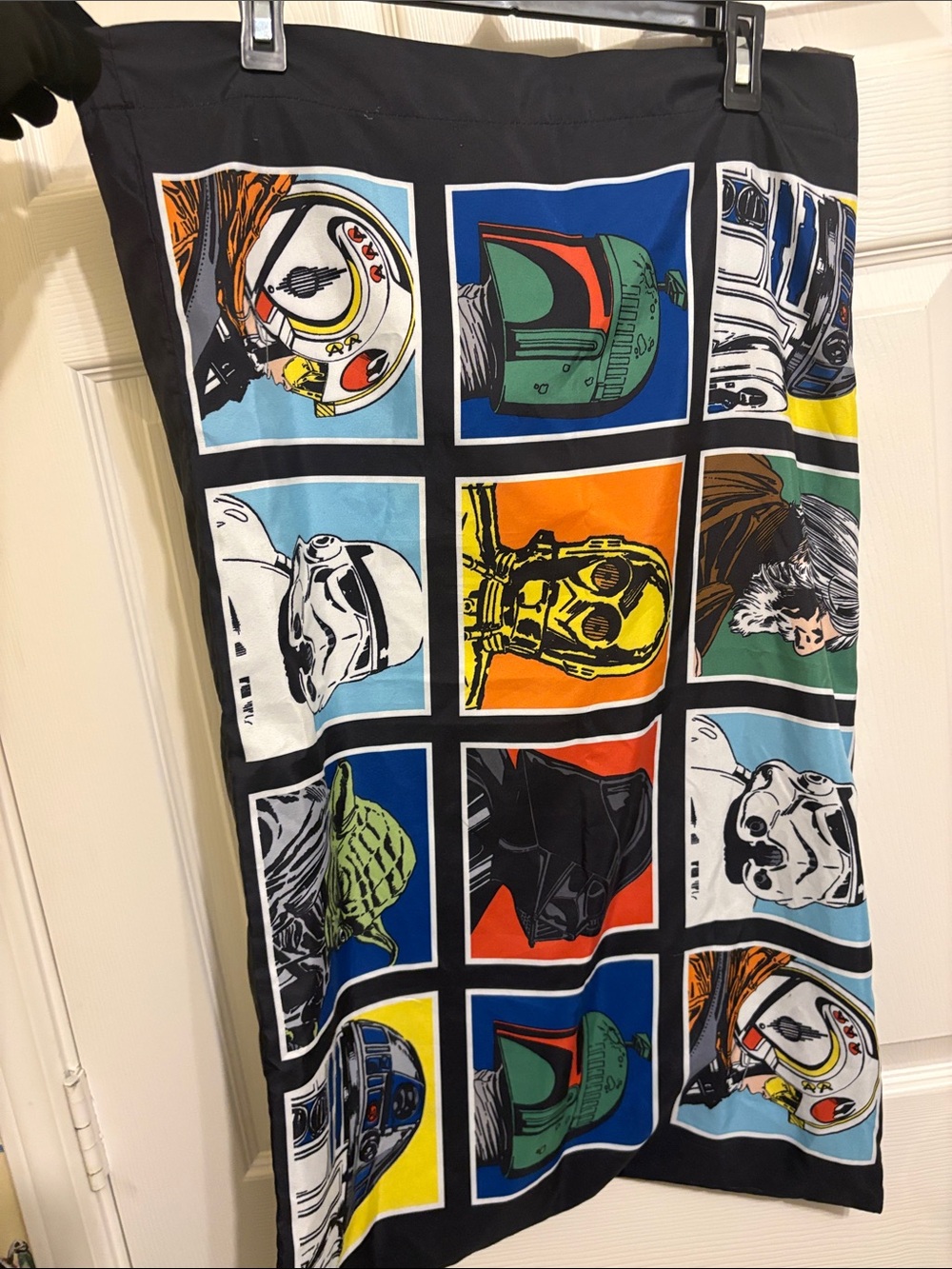 Star Wars Black and Light Blue Pillowcase